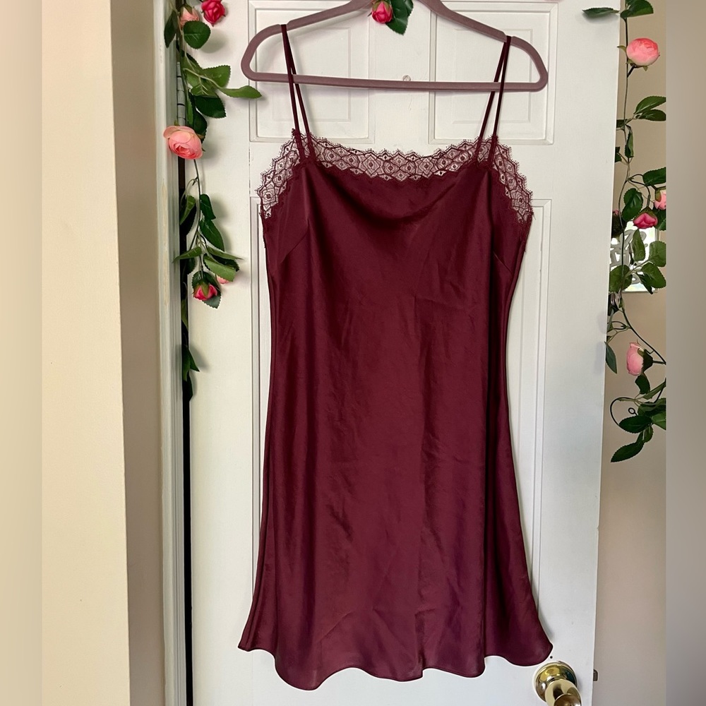 Aritzia Stars Dress in Spiced Burgundy